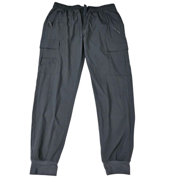 Libin Joggers Womens XL Gray Cargo Pants Pull‎ On Stretch Athleisure Hiking - Picture 1 of 9